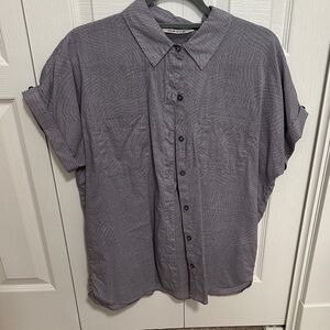 Orvis Women's Purple Button Down Shirt